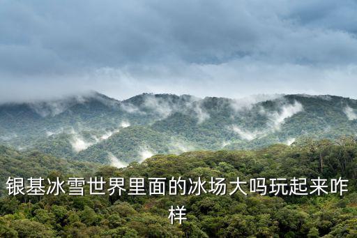 銀基冰雪世界里面的冰場大嗎玩起來咋樣