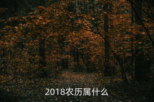2018農(nóng)歷屬什么