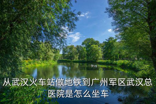 從武漢火車站做地鐵到廣州軍區武漢總醫院是怎么坐車