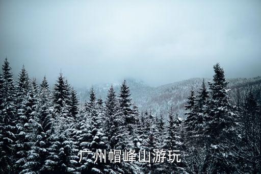 廣州帽峰山游玩