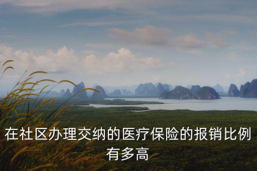 在社區(qū)辦理交納的醫(yī)療保險(xiǎn)的報(bào)銷比例有多高