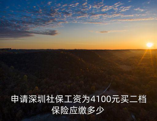 深圳社保二檔繳費多少，深圳按2030交個體社保二檔月交多少錢