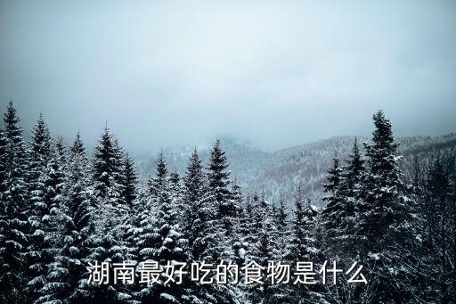 湖南最好吃的食物是什么
