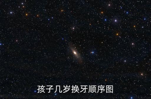 牙齒換牙順序圖，孩子幾歲換牙順序圖