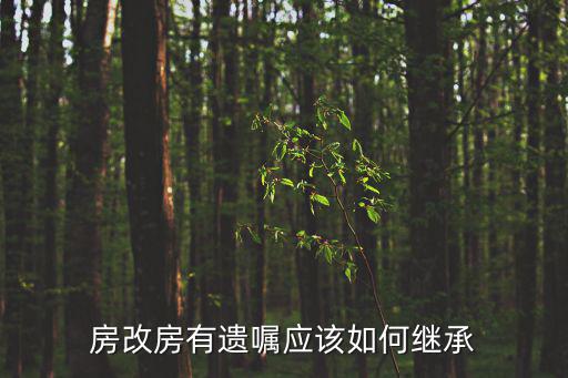 房改房繼承，房改房有遺囑應該如何繼承