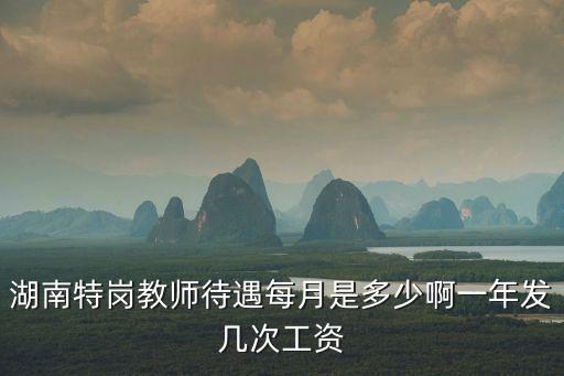 湖南特崗教師，湖南特崗教師待遇每月是多少啊一年發幾次工資