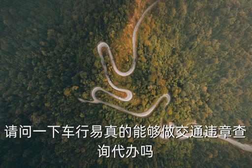 車行易，車行易軟件能快速查詢車輛違章嗎