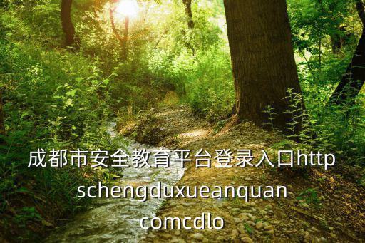 成都市安全教育平臺登錄入口httpschengduxueanquancomcdlo