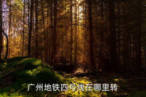 廣州四號線，廣州地鐵四號線在哪里轉
