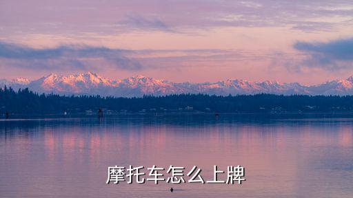 摩托車怎么上牌