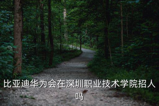 深圳職業技術學院招聘，深圳職業技術學院招外市生嗎我是廣東的