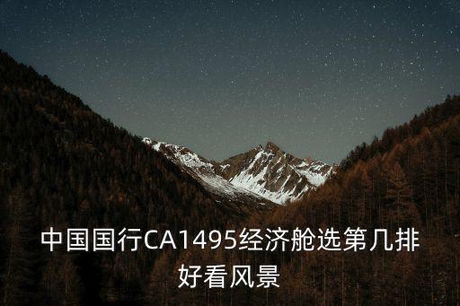 中國國行CA1495經(jīng)濟(jì)艙選第幾排好看風(fēng)景