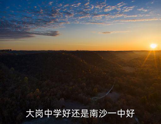 大崗中學好還是南沙一中好