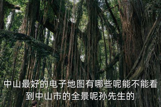 中山最好的電子地圖有哪些呢能不能看到中山市的全景呢孫先生的