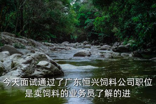 今天面試通過了廣東恒興飼料公司職位是賣飼料的業(yè)務(wù)員了解的進(jìn)
