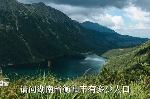請問湖南省衡陽市有多少人口