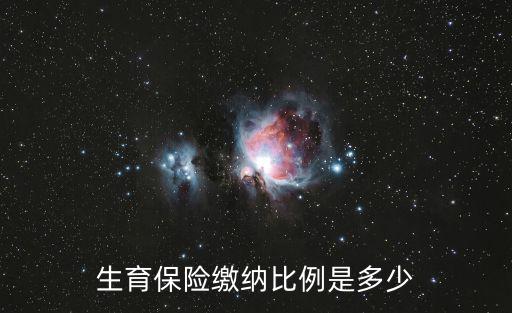 生育保險繳納比例是多少