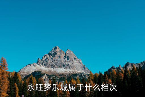 永旺夢樂城，永旺夢樂城屬于什么檔次