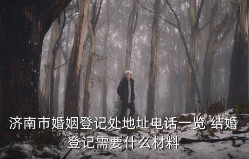 濟南市婚姻登記處地址電話一覽 結婚登記需要什么材料
