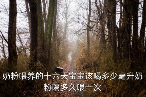 奶粉喂養的十六天寶寶該喝多少毫升奶粉隔多久喂一次
