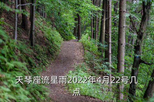 天琴座流星雨2022年4月22號幾點
