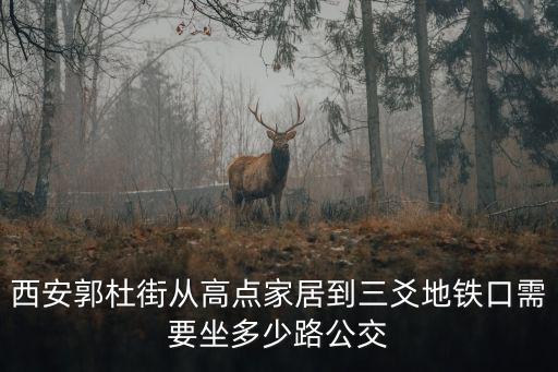 西安郭杜街從高點家居到三爻地鐵口需要坐多少路公交