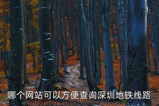 深圳地鐵線路查詢，哪個網站可以方便查詢深圳地鐵線路