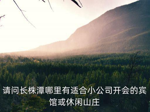 請問長株潭哪里有適合小公司開會的賓館或休閑山莊