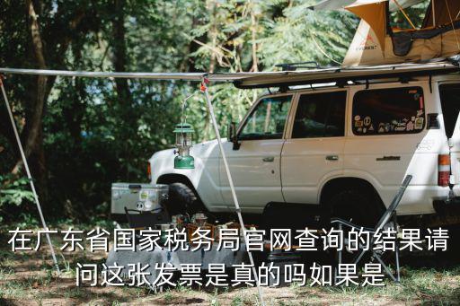 在廣東省國家稅務局官網查詢的結果請問這張發票是真的嗎如果是