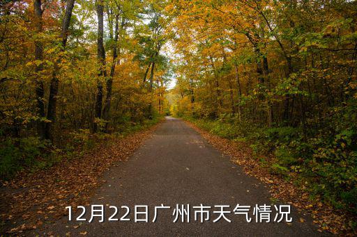12月22日廣州市天氣情況