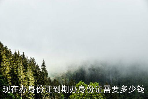 現(xiàn)在辦身份證到期辦身份證需要多少錢