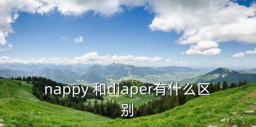 nappy 和diaper有什么區(qū)別