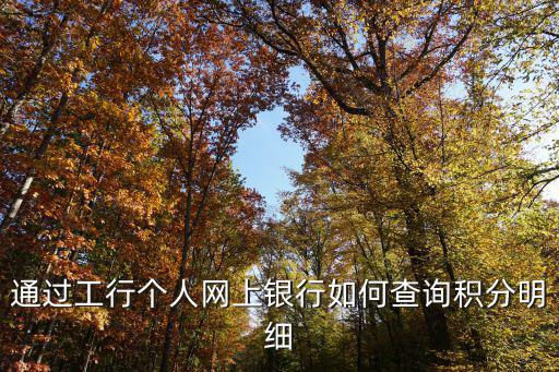 個人積分查詢，查看自己的積分