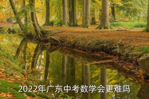 2022年廣東中考數(shù)學(xué)會(huì)更難嗎