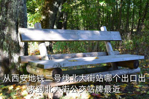 從西安地鐵二號線北大街站哪個出口出來到北大街公交站牌最近