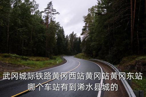 武岡城際鐵路黃岡西站黃岡站黃岡東站哪個車站有到浠水縣城的