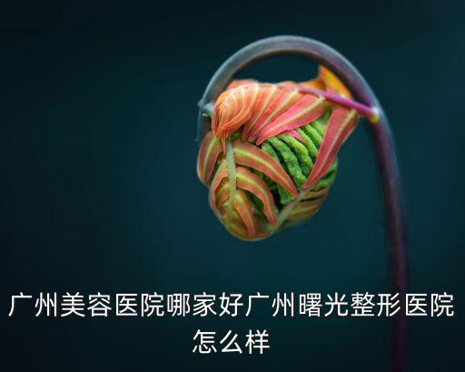 廣州美容醫院哪家好廣州曙光整形醫院怎么樣