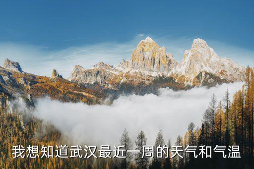 我想知道武漢最近一周的天氣和氣溫