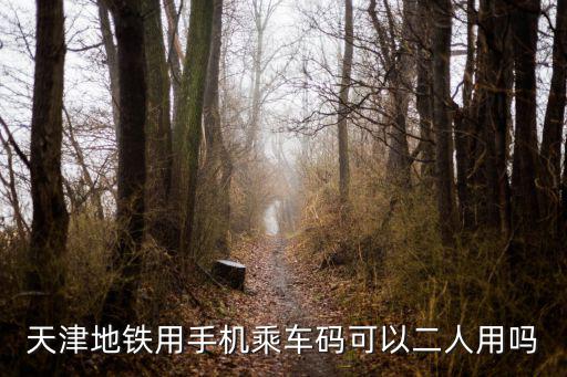天津地鐵用手機乘車碼可以二人用嗎