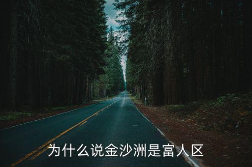 為什么說金沙洲是富人區
