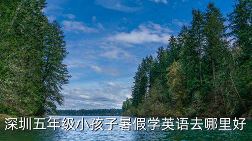 深圳少兒英語培訓，深圳有什么好的兒童學英語機構