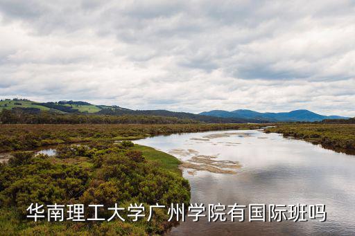華南理工大學廣州學院有國際班嗎