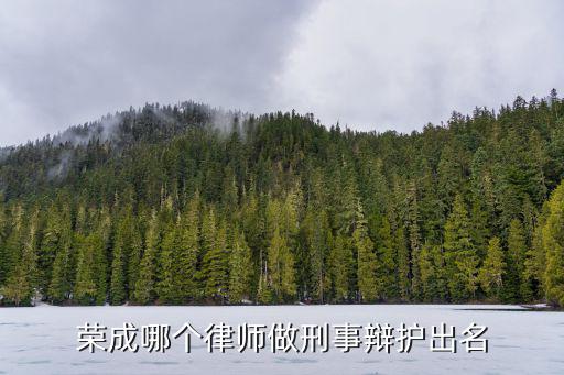 榮成哪個律師做刑事辯護出名