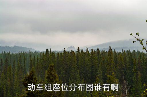 動車組座位分布圖誰有啊