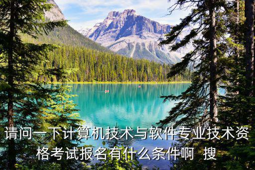 請問一下計算機技術與軟件專業技術資格考試報名有什么條件啊  搜