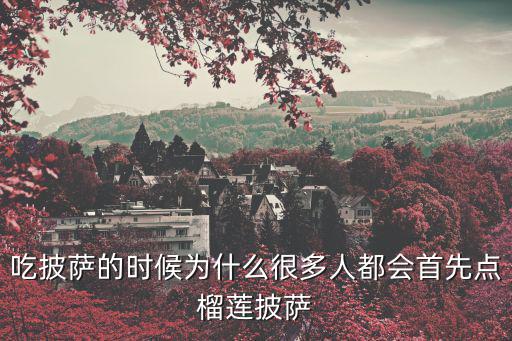 榴蓮披薩好吃嗎，金派榴蓮披薩和芝士榴蓮披薩哪個好吃一些