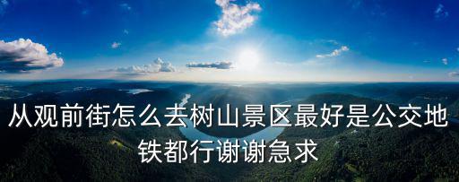 樹山景區，從觀前街怎么去樹山景區最好是公交地鐵都行謝謝急求