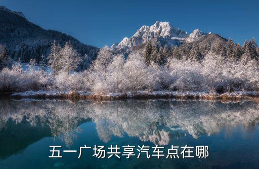 五一廣場共享汽車點在哪