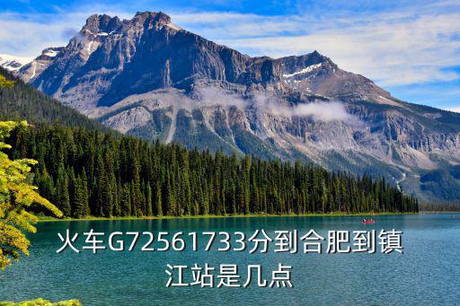 火車G72561733分到合肥到鎮(zhèn)江站是幾點(diǎn)
