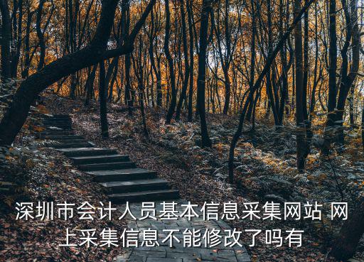 深圳市會(huì)計(jì)人員基本信息采集網(wǎng)站 網(wǎng)上采集信息不能修改了嗎有